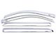 Ventvisor Window Deflectors; Front and Rear; Chrome (15-22 Canyon Crew Cab)