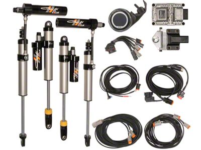 Carli Suspension E-Venture Front and Rear Shock Package with Reservoir Mounts for Carli 1.50 to 3.50-Inch Lift Kits (17-24 4WD 6.7L Powerstroke F-250 Super Duty)