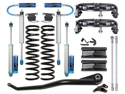 Carli Suspension 2.50-Inch Front Pintop Leveling System with KING 2.5 Remote Reservoir Shocks (14-24 4WD 6.7L RAM 2500 w/ Air Ride)