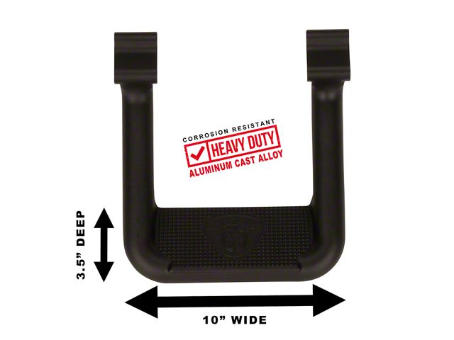 Carr Hoop II Side Step; Black (11-16 F-350 Super Duty)