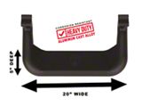 Carr Super Hoop Side Steps; Black; Pair (17-24 F-350 Super Duty Excluding Regular Cab)