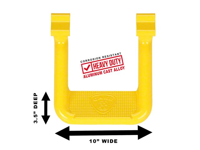 Carr Hoop II Side Step; Safety Yellow (03-08 RAM 3500)