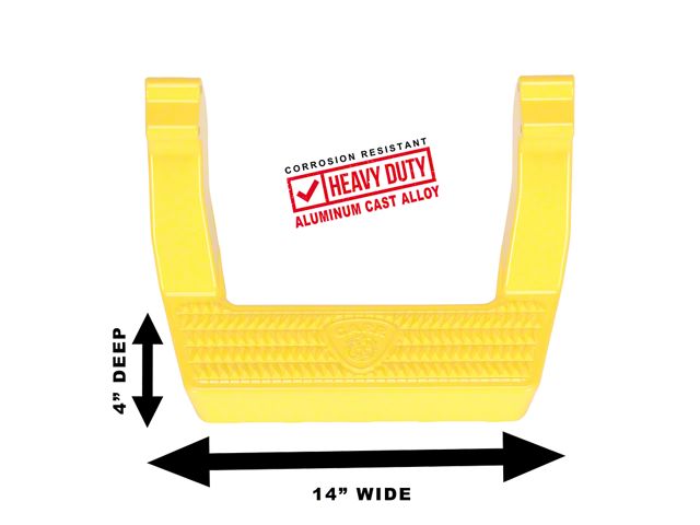 Carr LD Side Steps; Safety Yellow; Pair (03-08 RAM 3500)