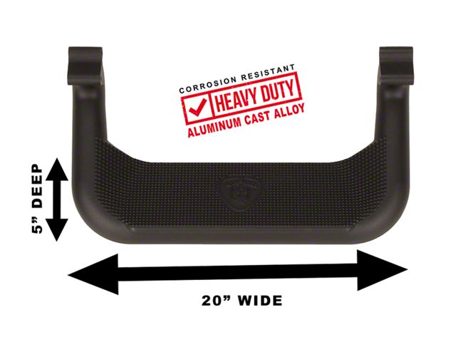 Carr Super Hoop Side Steps; Black; Pair (03-08 RAM 3500)