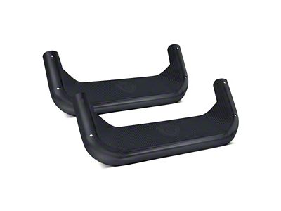 Carr Super Hoop Steps; Black; Pair (20-24 Sierra 2500 HD)