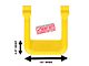 Carr Hoop II Side Step; Safety Yellow (07-19 Silverado 3500 HD)