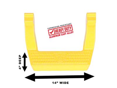 Carr LD Side Steps; Safety Yellow; Pair (11-16 F-250 Super Duty)