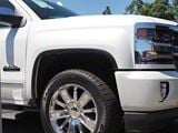 Stainless Steel Fender Trim; Matte Black (15-19 Silverado 2500 HD)