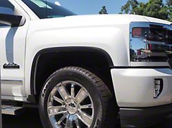 Stainless Steel Fender Trim; Matte Black (15-19 Silverado 3500 HD SRW)