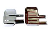 Towing Mirror Covers; Chrome (07-14 Silverado 3500 HD)