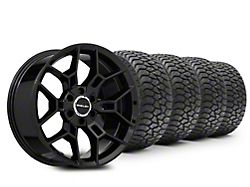 22x9.5 Carroll Shelby Wheels CS45 & 33in AMP All-Terrain Terrain Attack A/T A Tire Package (15-20 F-150)