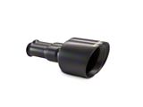 Carven Exhaust Angled Cut Rolled End Round Exhaust Tip; 5-Inch; Black (19-24 5.7L RAM 1500 w/ Factory Dual Exhaust)