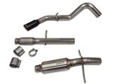 Carven Exhaust Progressive Series Single Exhaust System with Black Tip; Side Exit (10-18 5.3L Silverado 1500)