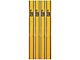 CAT 12-Inch x 1-Inch Yellow/Black Soft Hook Set; 4-Piece (Universal; Some Adaptation May Be Required)