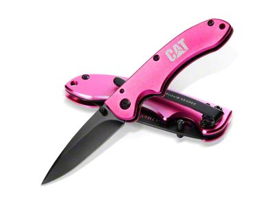 CAT 6-Inch Drop Point Folding Knife (Universal; Some Adaptation May Be Required)