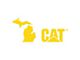 CAT 8-Inch Vinyl Decal; Yellow Michigan (Universal; Some Adaptation May Be Required)