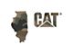 CAT 8-Inch Vinyl Decal; Camo Illinois (Universal; Some Adaptation May Be Required)