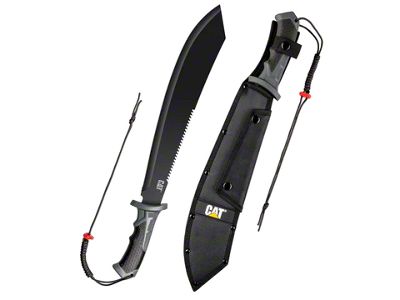 CAT 21-Inch Bolo Machete With Sheath and Shoulder Strap (Universal; Some Adaptation May Be Required)