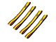 CAT 12-Inch x 1-1/2-Inch Yellow/Black Soft Hook Set; 4-Piece (Universal; Some Adaptation May Be Required)