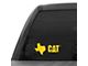 CAT 8-Inch Vinyl Decal; Yellow Texas (Universal; Some Adaptation May Be Required)