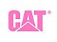 CAT 10-Inch Vinyl Decal; Pink (Universal; Some Adaptation May Be Required)