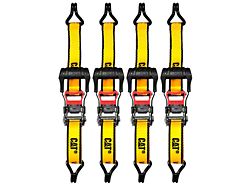 CAT 16-Foot x 1-1/2-Inch Ratchet Tie Down Set with Soft Loops; 4-Piece (Universal; Some Adaptation May Be Required)