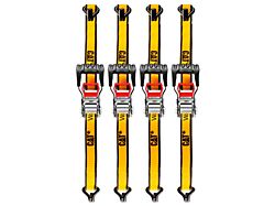 CAT 16-Foot x 1-1/4-Inch Ratchet Tie Down Set with Soft Loops; 4-Piece (Universal; Some Adaptation May Be Required)