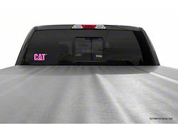 CAT 5-Inch Vinyl Decal; Pink (Universal; Some Adaptation May Be Required)