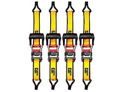 CAT 16-Foot x 1-1/2-Inch Ratchet Tie Down Set with Soft Loops; 4-Piece (Universal; Some Adaptation May Be Required)