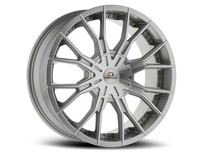 Cavallo CLV-36 Silver and Machined 6-Lug Wheel; 20x8.5; 15mm Offset (23-25 Canyon)