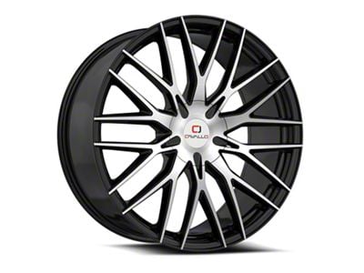 Cavallo CLV-45 Gloss Black and Machined 6-Lug Wheel; 26x9.5; 25mm Offset (23-25 Canyon)