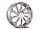 Cavallo CLV-51 Nano Chrome 6-Lug Wheel; 22x9.5; 25mm Offset (23-25 Canyon)