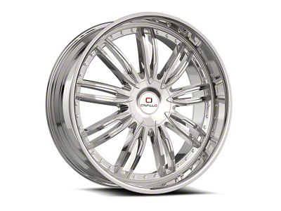 Cavallo CLV-54 Nano Chrome 6-Lug Wheel; 22x9.5; 25mm Offset (23-25 Canyon)