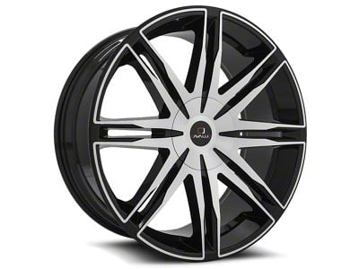 Cavallo CLV-18 Gloss Black and Machined 6-Lug Wheel; 24x9; 25mm Offset (23-25 Colorado)