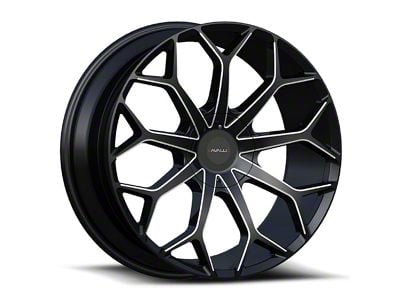 Cavallo CLV-22 Gloss Black and Milled 6-Lug Wheel; 24x9; 30mm Offset (23-25 Colorado)