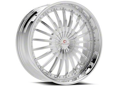 Cavallo CLV-32 Nano Chrome 6-Lug Wheel; 22x9.5; 25mm Offset (23-25 Colorado)