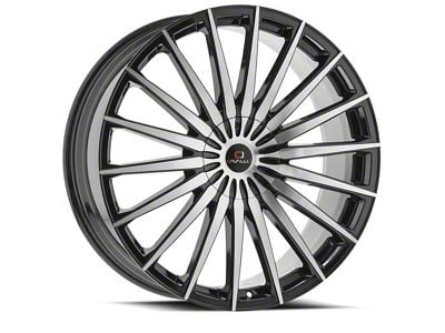 Cavallo CLV-34 Gloss Black and Machined 6-Lug Wheel; 22x9.5; 25mm Offset (23-25 Colorado)