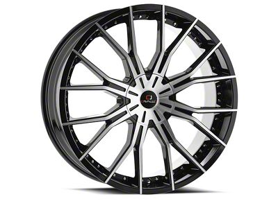 Cavallo CLV-36 Gloss Black and Machined 6-Lug Wheel; 20x8.5; 15mm Offset (23-24 Colorado)