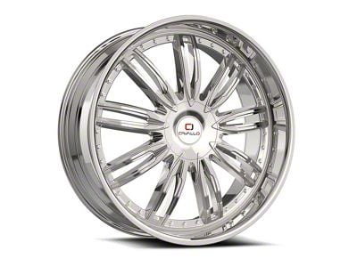 Cavallo CLV-54 Nano Chrome 6-Lug Wheel; 22x9.5; 25mm Offset (23-25 Colorado)