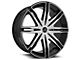 Cavallo CLV-18 Gloss Black and Machined 5-Lug Wheel; 20x8.5; 15mm Offset (05-11 Dakota)