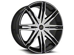 Cavallo CLV-18 Gloss Black and Machined 5-Lug Wheel; 24x9; 18mm Offset (05-11 Dakota)