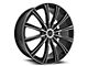 Cavallo CLV-23 Gloss Black and Machined 5-Lug Wheel; 18x8; 35mm Offset (87-90 Dakota)