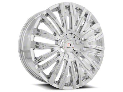 Cavallo CLV-28 Nano Chrome 5-Lug Wheel; 20x8.5; 35mm Offset (87-90 Dakota)