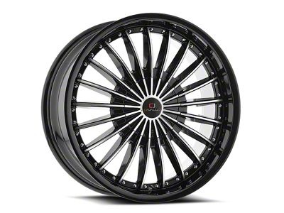 Cavallo CLV-32 Gloss Black and Machined 5-Lug Wheel; 20x8.5; 35mm Offset (87-90 Dakota)