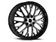 Cavallo CLV-33 Gloss Black and Machined 5-Lug Wheel; 18x8; 35mm Offset (87-90 Dakota)