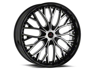 Cavallo CLV-33 Gloss Black and Machined 5-Lug Wheel; 18x8; 35mm Offset (87-90 Dakota)