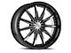 Cavallo CLV-35 Gloss Black and Machined 5-Lug Wheel; 22x9.5; 15mm Offset (05-11 Dakota)