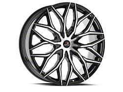 Cavallo CLV-37 Gloss Black and Machined 5-Lug Wheel; 26x9.5; 18mm Offset (05-11 Dakota)