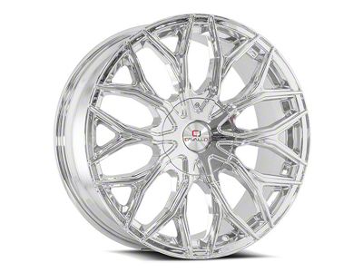 Cavallo CLV-37 Nano Chrome 5-Lug Wheel; 22x8.5; 38mm Offset (87-90 Dakota)