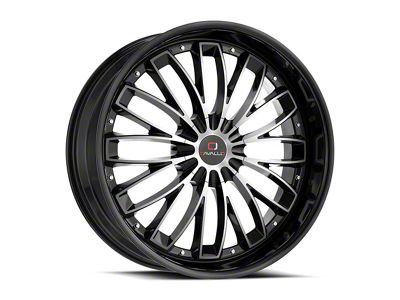 Cavallo CLV-42 Gloss Black and Machined 5-Lug Wheel; 18x8; 35mm Offset (87-90 Dakota)